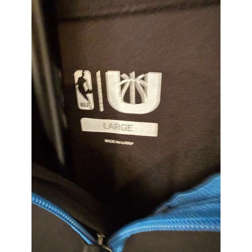 OKC Thunder Net-Dri 1/4 Zip Pullover Mens Large Black Athletic Long Sleeve